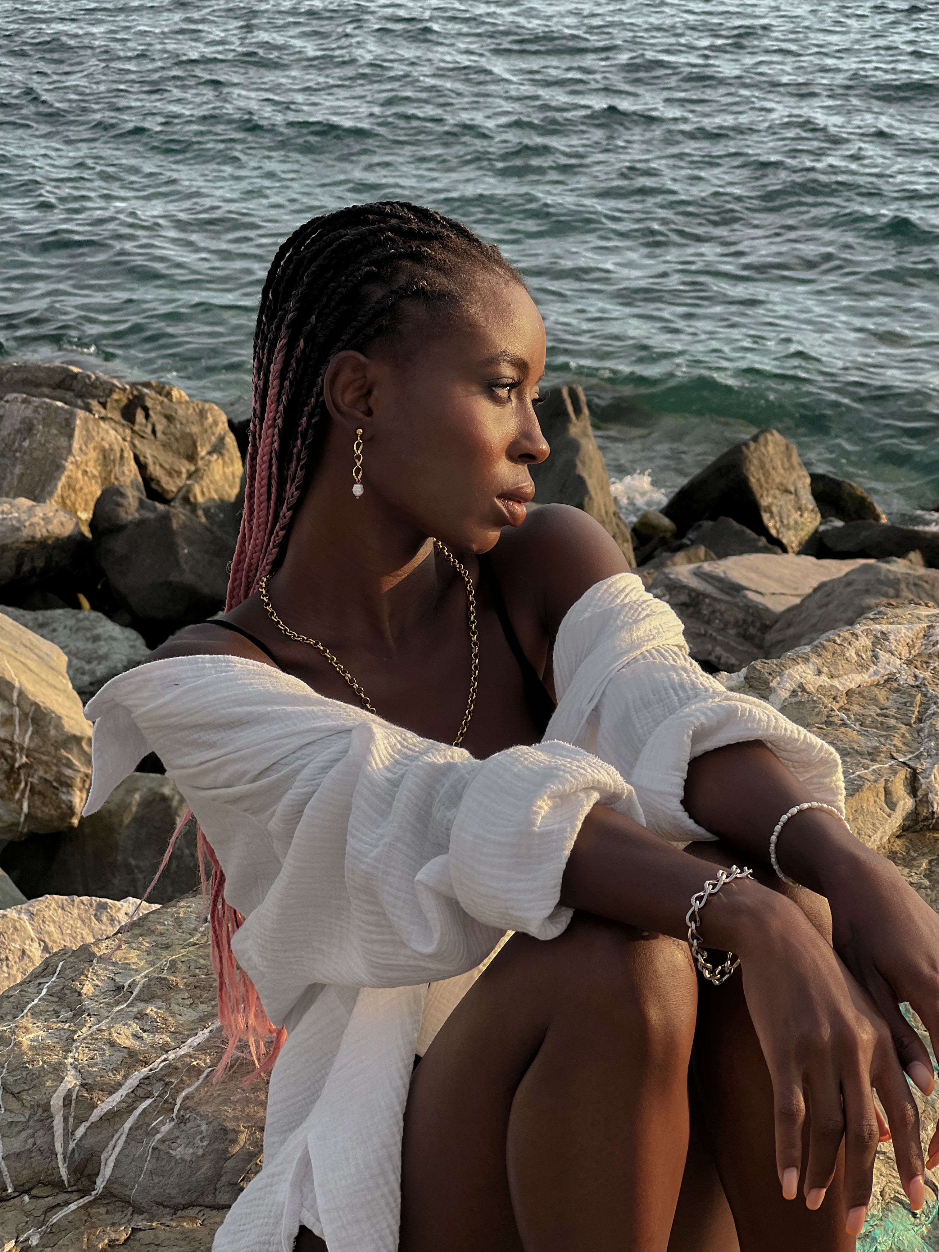 L'onda Bracciale Rodio