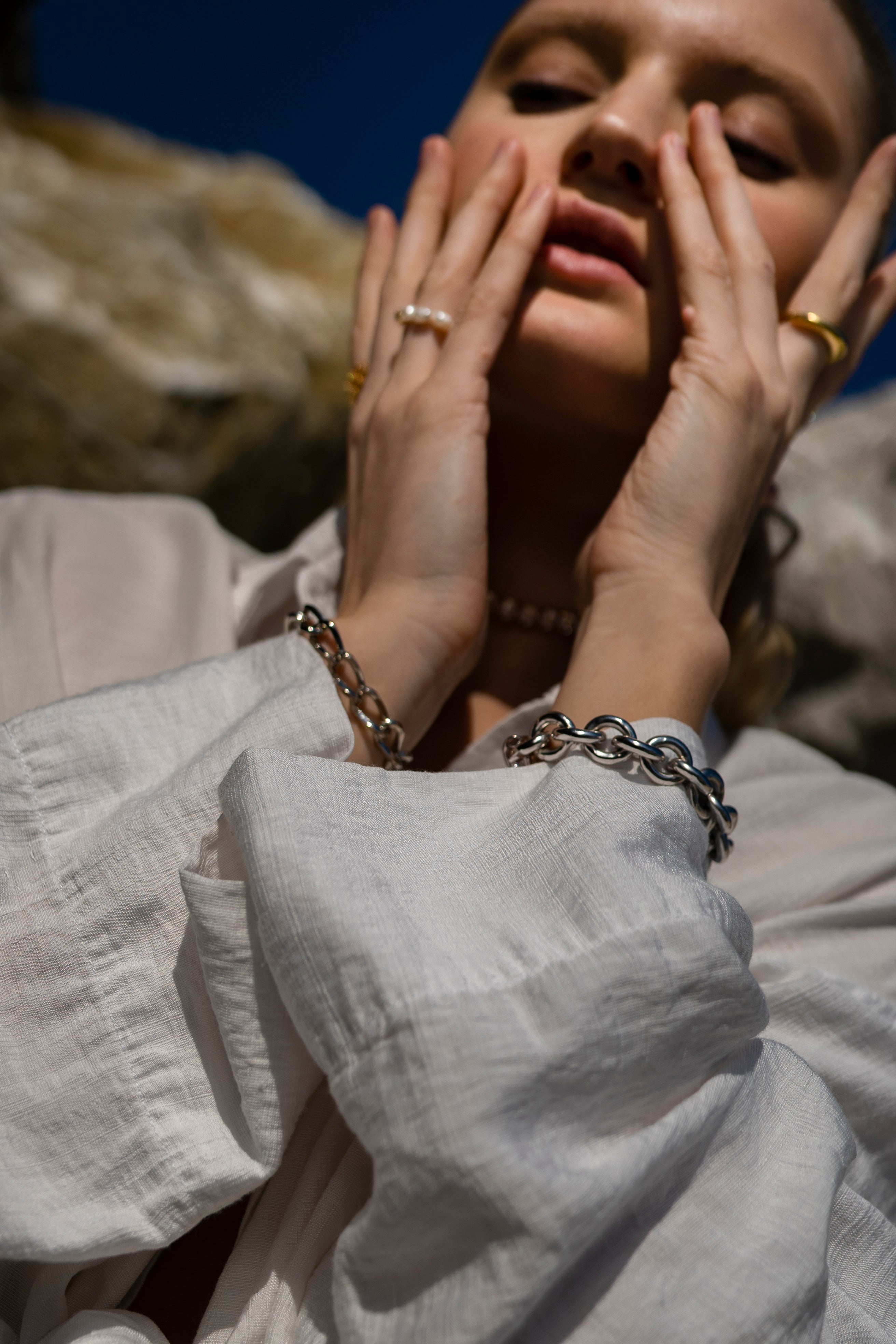 L'onda Bracciale Rodio