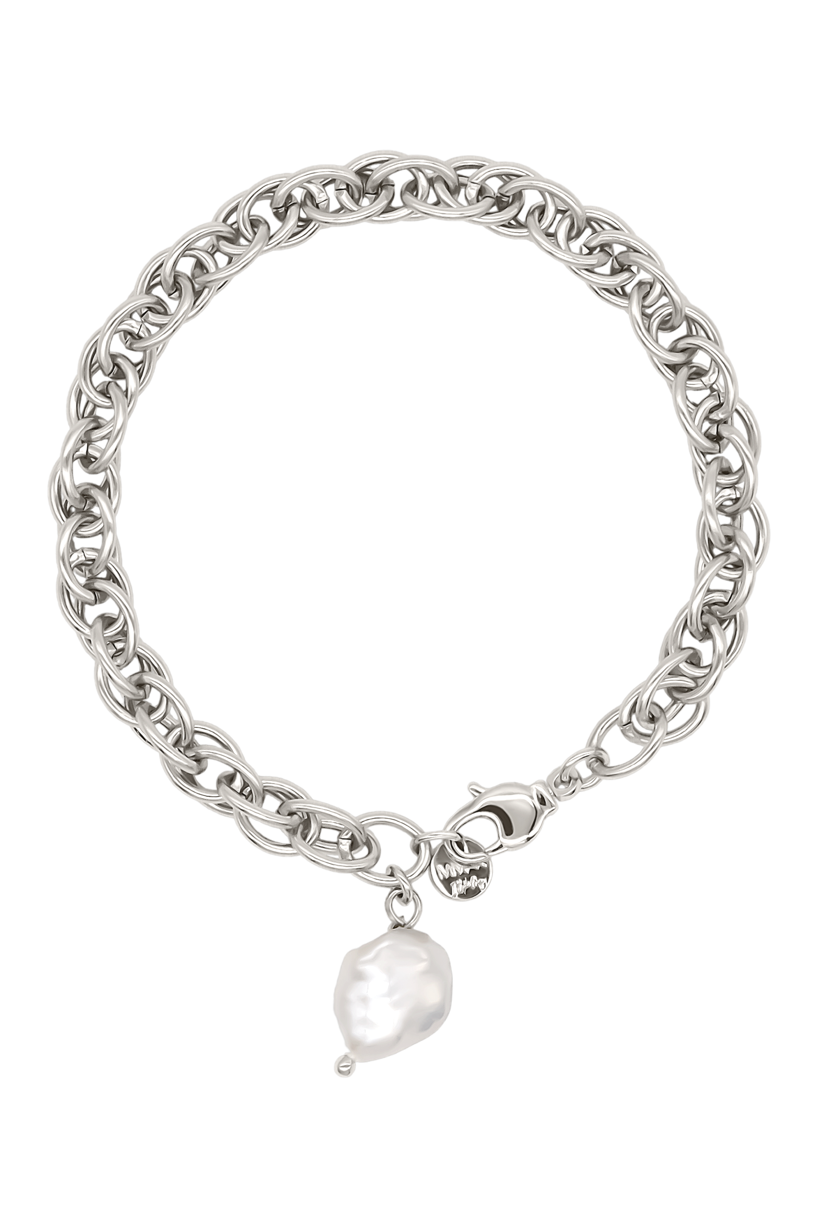 La Treccia Bracciale Rodio