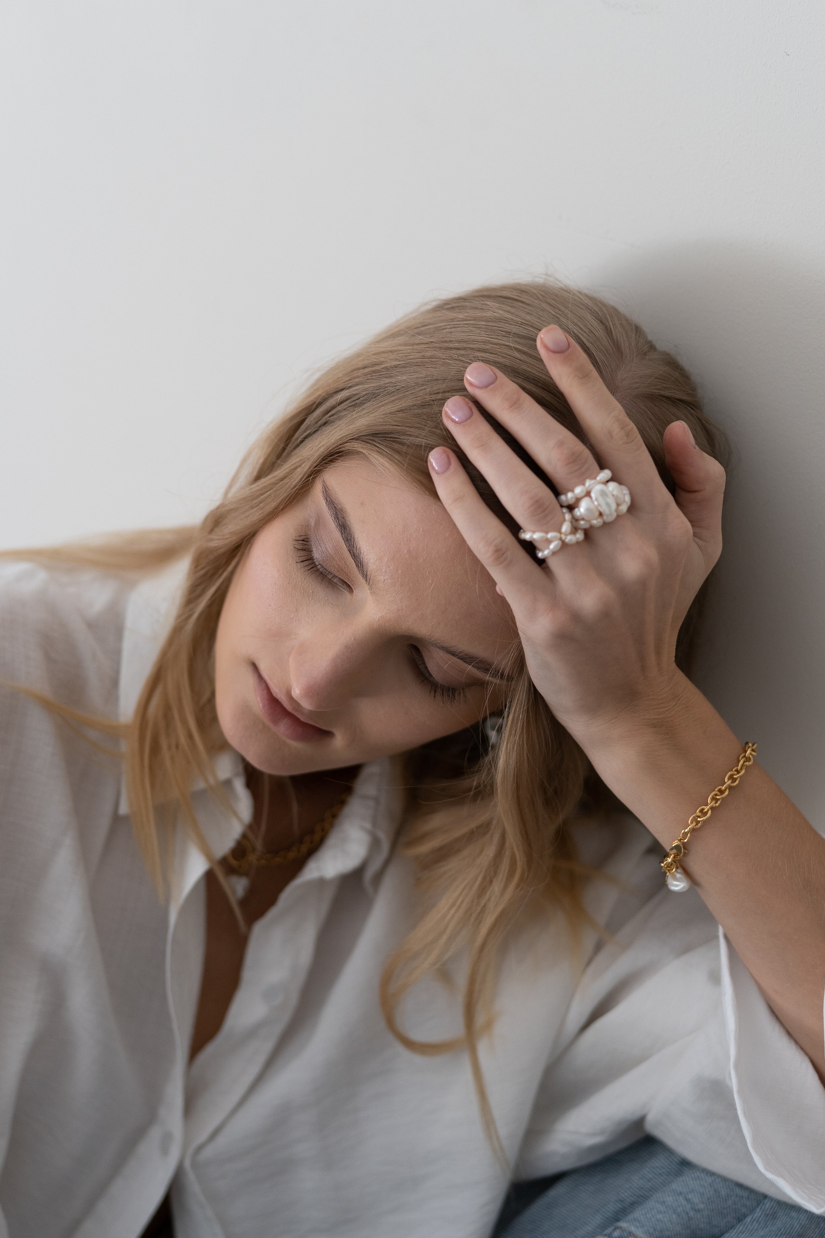 Anello Croci di Perle